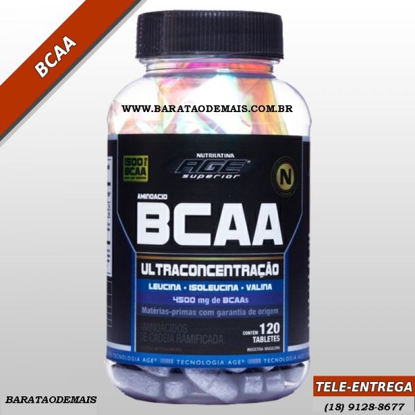 AMINOACIDO BCAA ULTRACONCENTRACAO -120 TABL- NUTRILATINA AGE