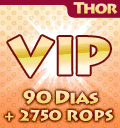 90 Dias + 2750 ROPS VIP  Crédito Eletrônico Ragnarök válido